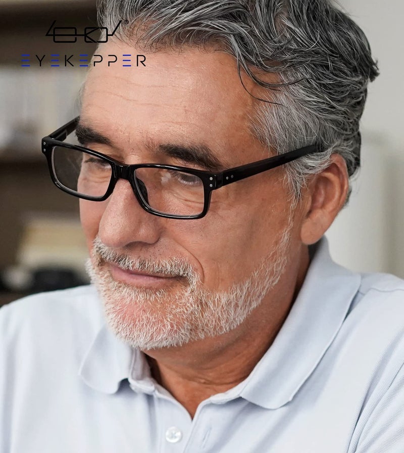 آي كيبر (يجب شراء كلتا العينين) العين اليمنى السوداء +1.50 نظارات قراءة بقوة مختلفة لكل عين - Image 2